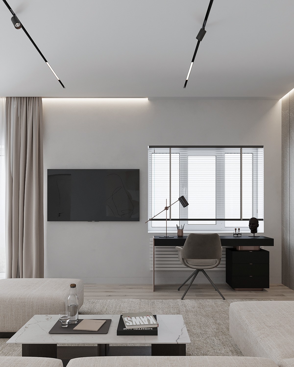 灰白简洁空间  简约不简单！-3