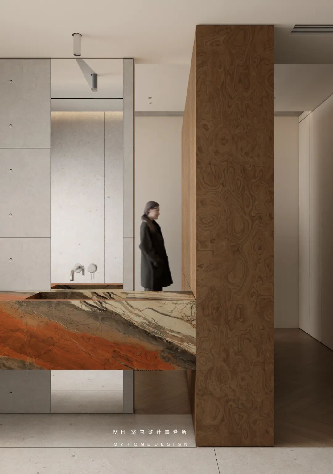 【首发】MH设计新作：自由·归属▏当代豪宅的极简艺术，让生活更有腔调-124