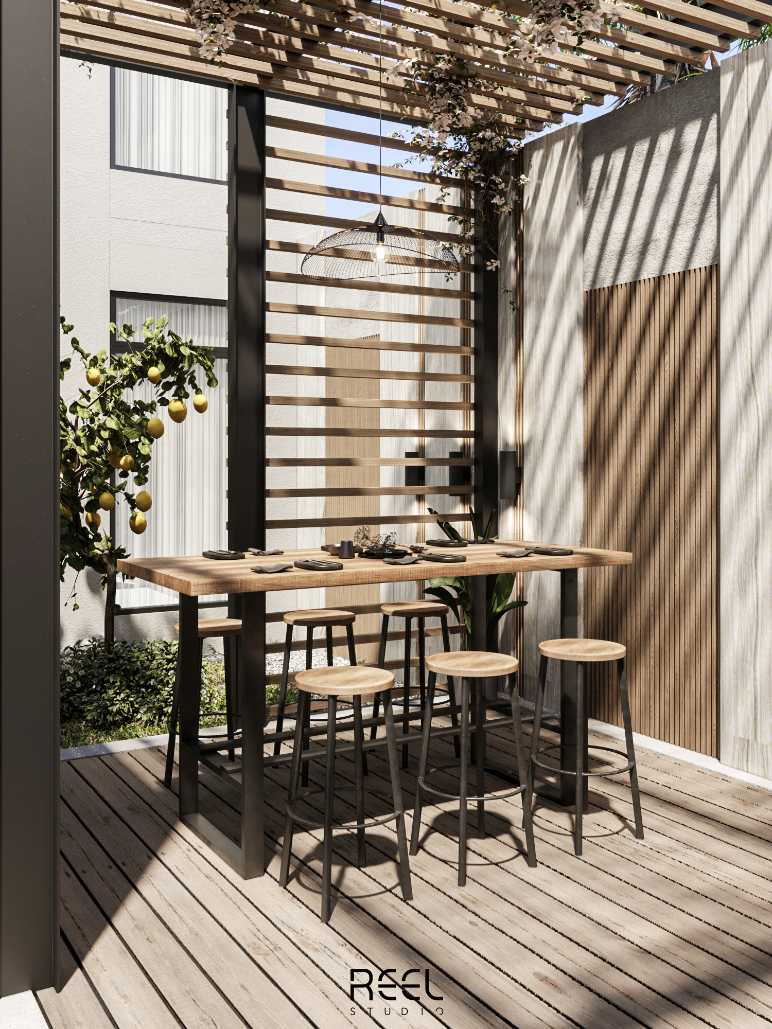 Villa Frontyard Landscape Design-6