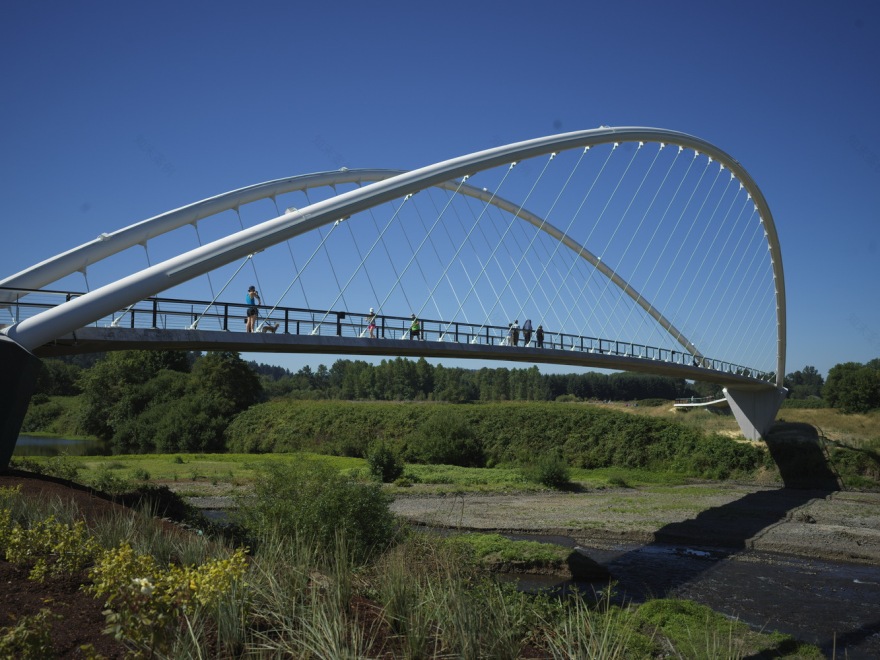 美国彼得·考特尼·明托岛自行车和人行天桥-13