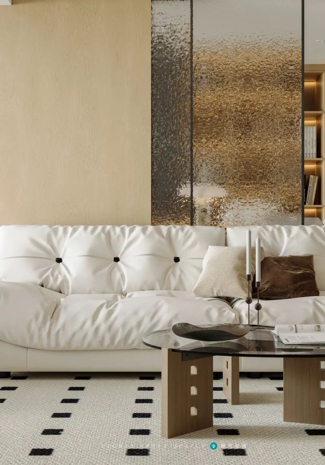 OriginalDesign|钢旅蓝郡142m²，只需一面玻璃半墙，书房空间手到擒来，还不影响通风采光！-5