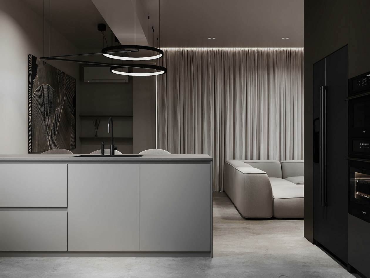 高级灰色系公寓设计-11