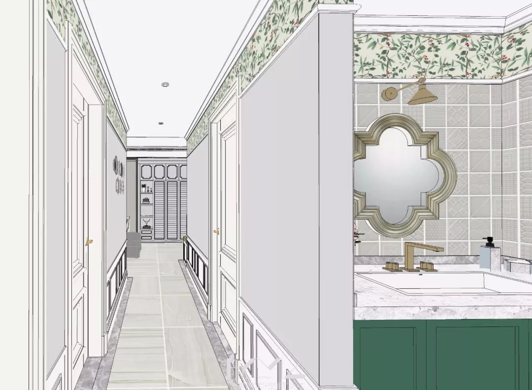 南京新城香悦澜山 124 平米美式田园风设计,温馨雅致-18