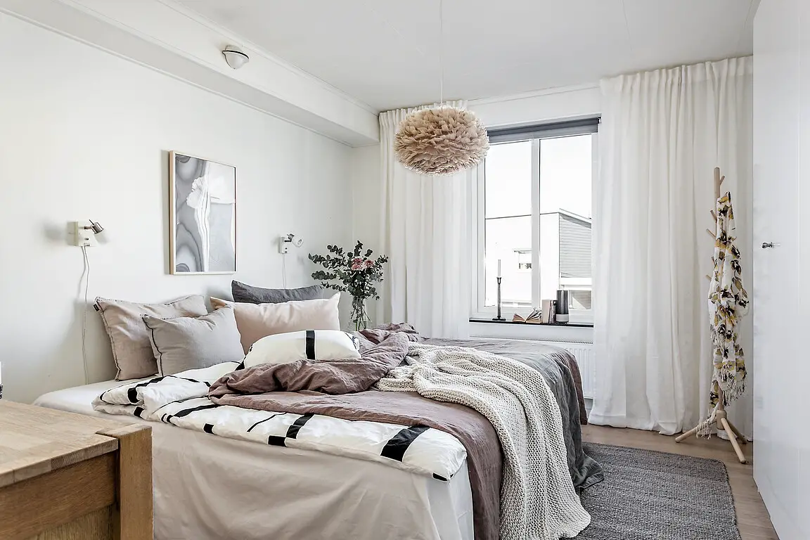 自然色彩的瑞典禅意公寓-10