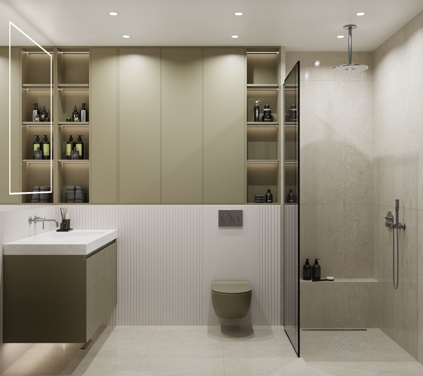 Subtle Contrast: Minimalist bathroom-2