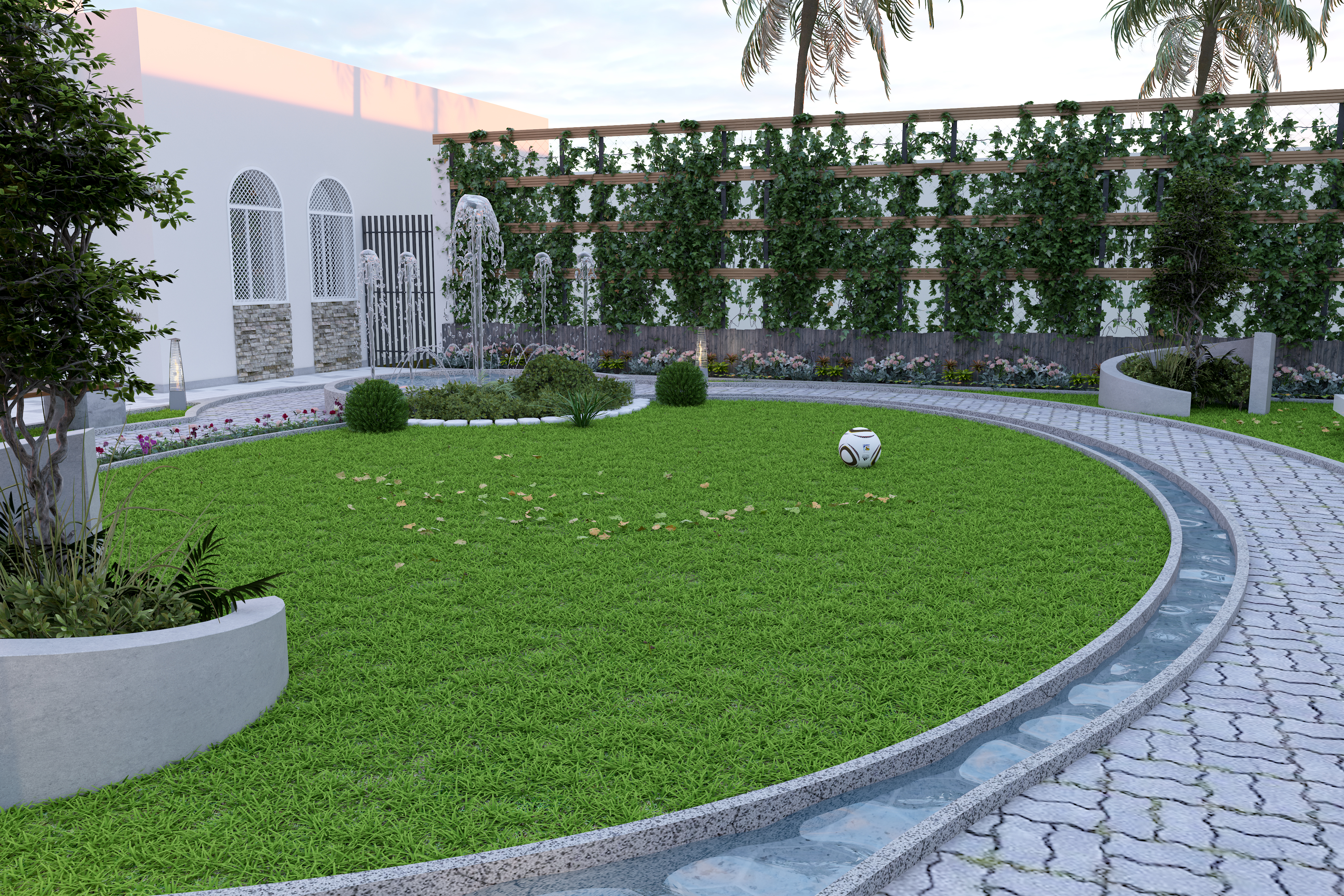 别墅后院花园丨laarte.ae-19