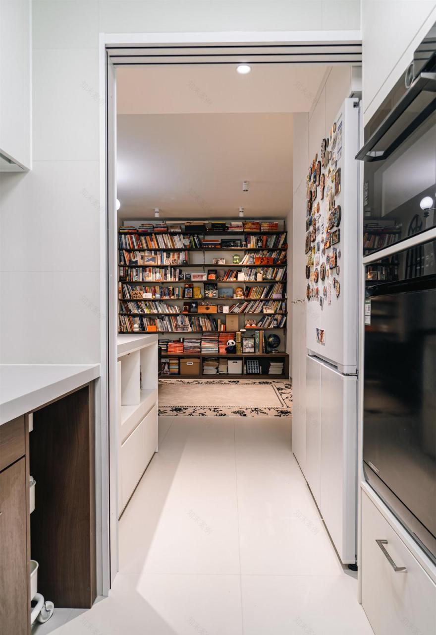 96㎡中古混搭风四居室装修-26