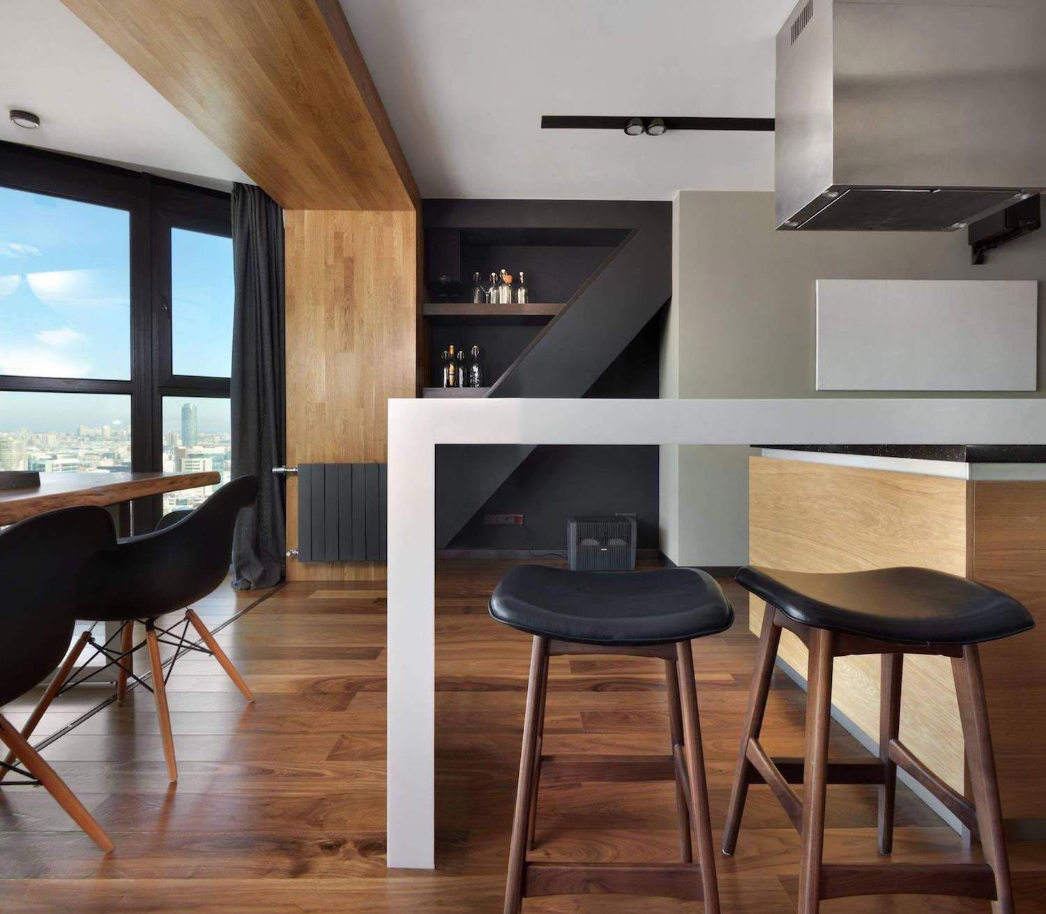 Designed for a young couple, this modern interior design offers panoramic views over Yekaterinburg   CAANdesign  Architecture and home design blog-2