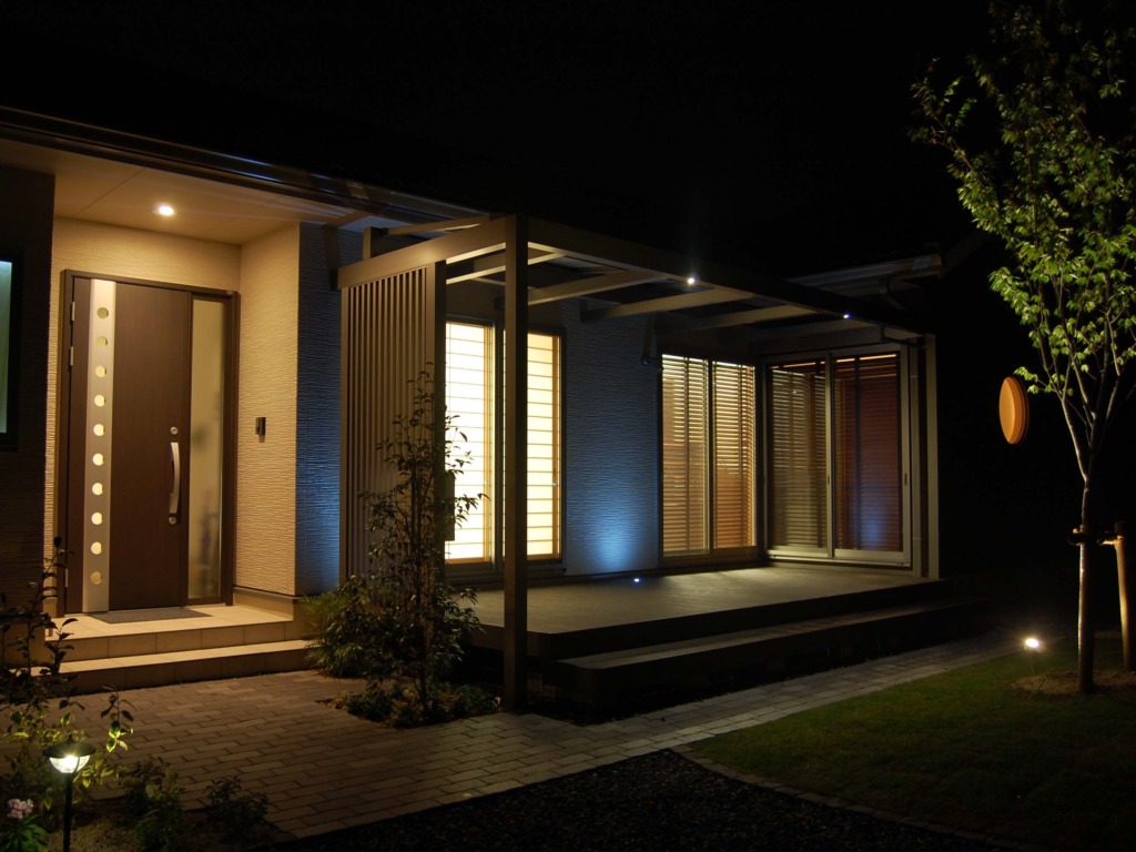 平屋建て和風モダン住宅の新築外構-14