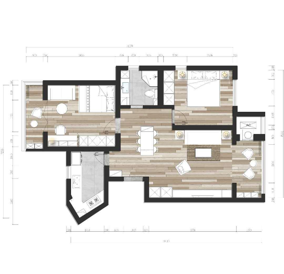 80 平米老房翻新,三代同堂共享温馨时光-11