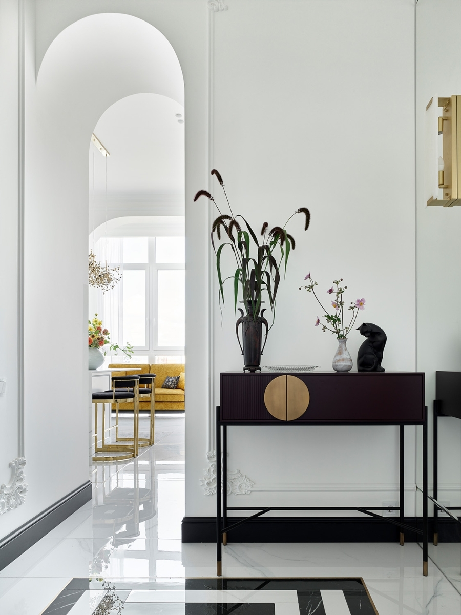 50平米巴黎公寓风格住宅室内设计丨设计师Влада Масорина-15