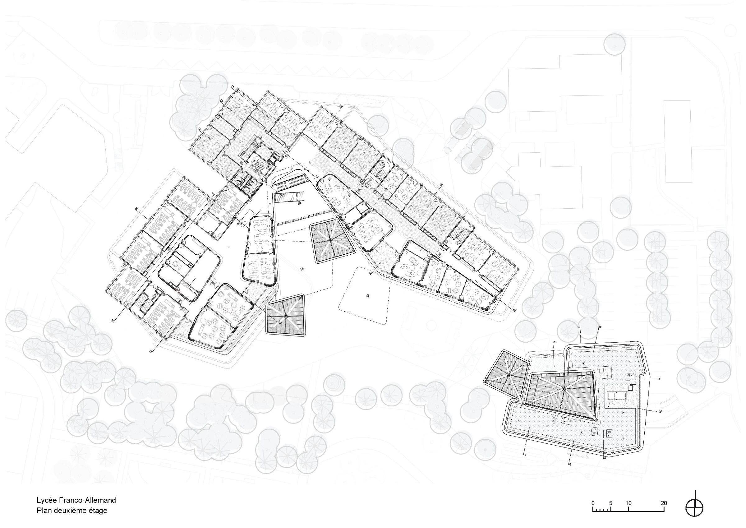 Lycée FrancoAllemand 学校丨法国丨Behnisch Architekten,Atelier 2A+-31