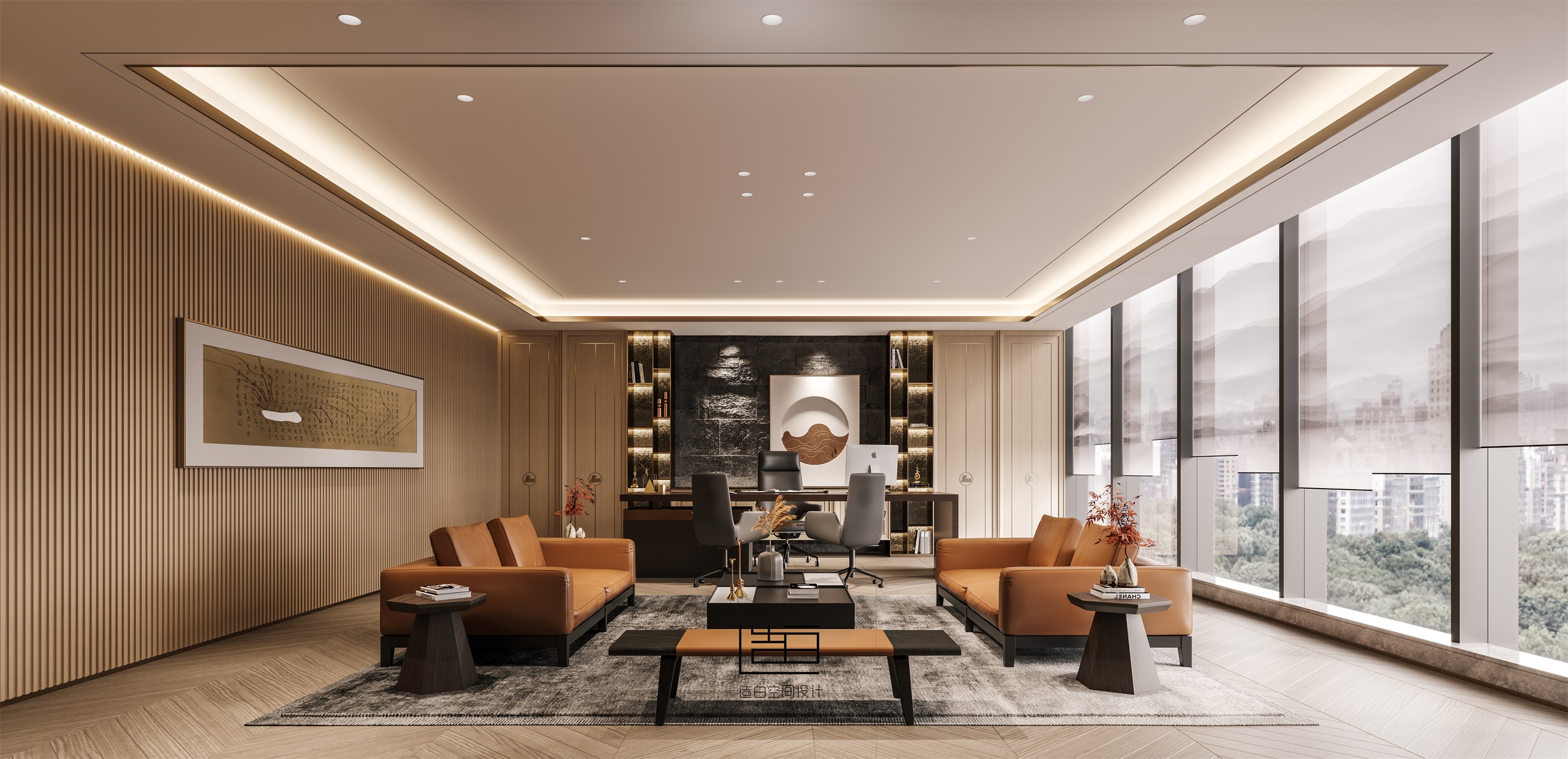 招商办公设计表现丨中国温州丨四川成都造白空间设计有限公司,四川欣闻装饰工程有限公司-10