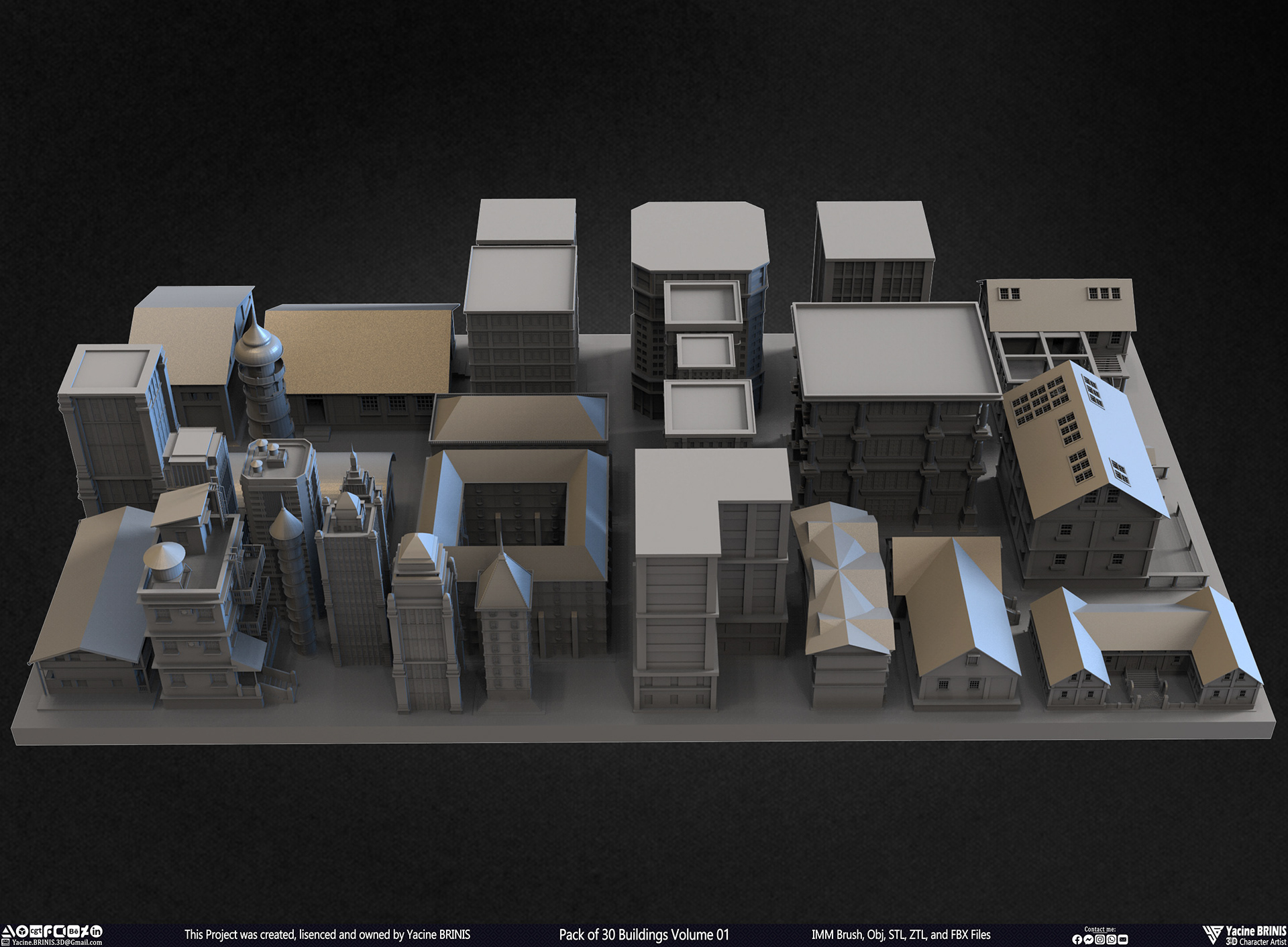 30 座建筑模型包丨Yacine BRINIS-35
