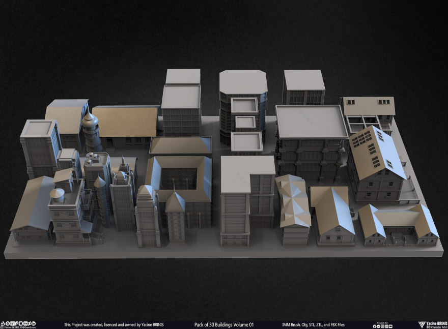 30 座建筑模型包丨Yacine BRINIS-35