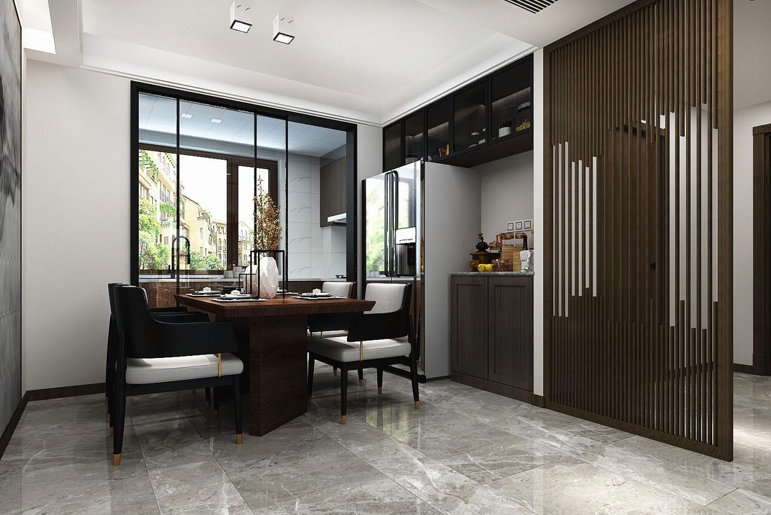 泰安恒基都市森林 154 平现代中式家居设计-6