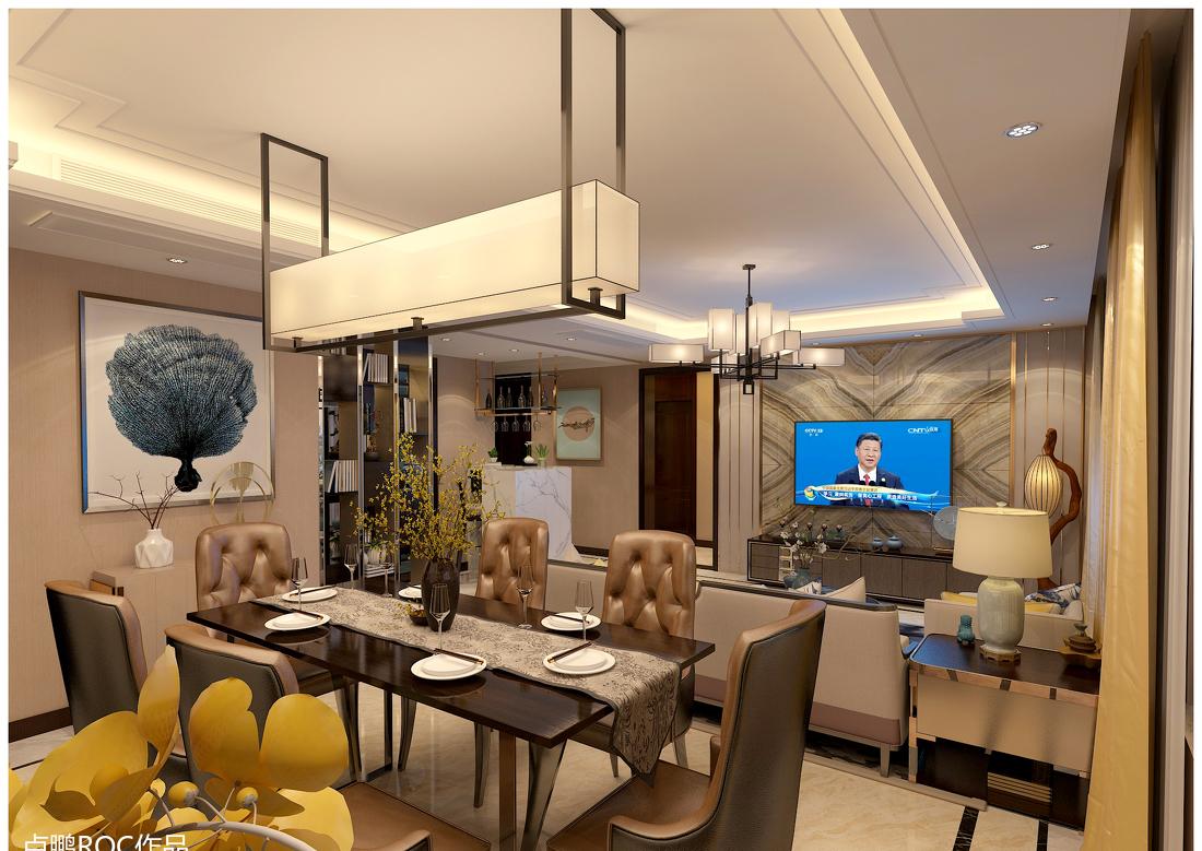 济南卢鹏设计,ROC LU 打造的新中式奢华经典之作-8