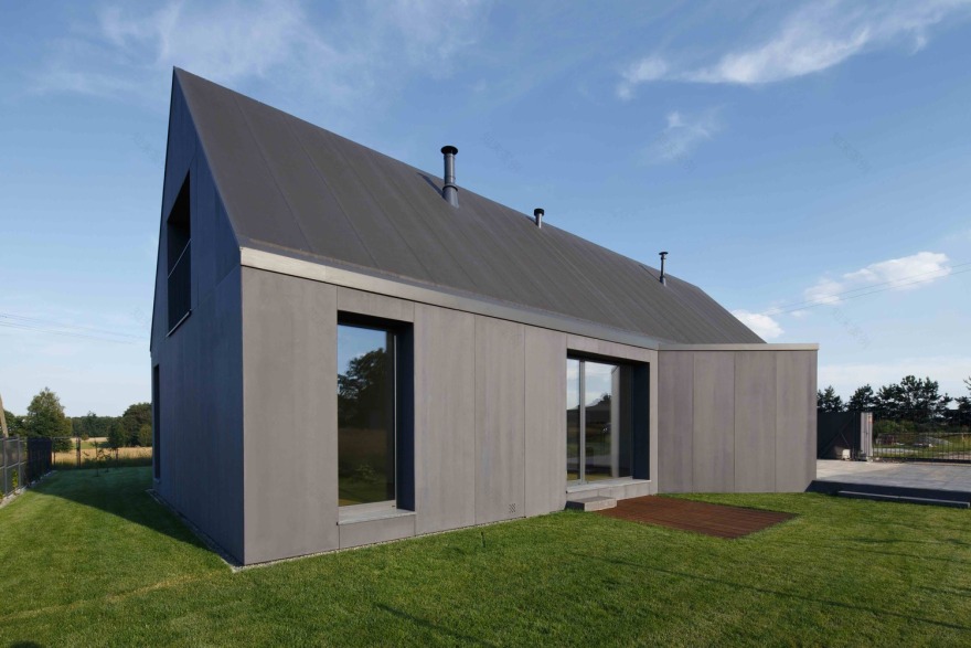 波兰提西郊区的现代农庄风格住宅-48