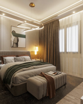 Modern Apartment Bedroom 1