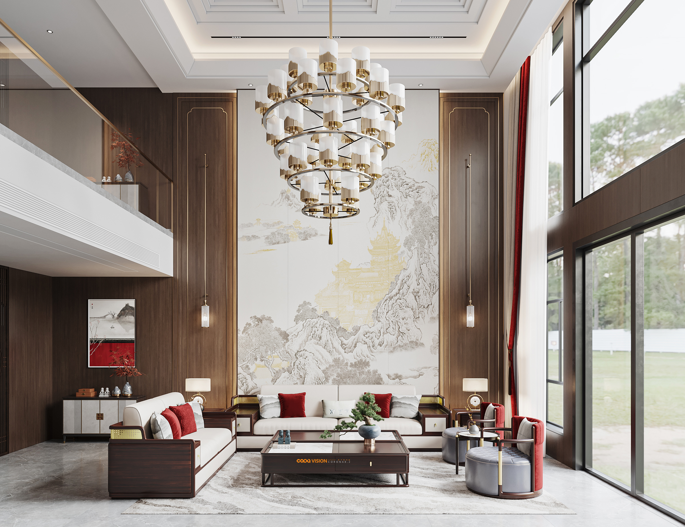 靠背视觉 2022 年中下旬家装效果图表现作品-69