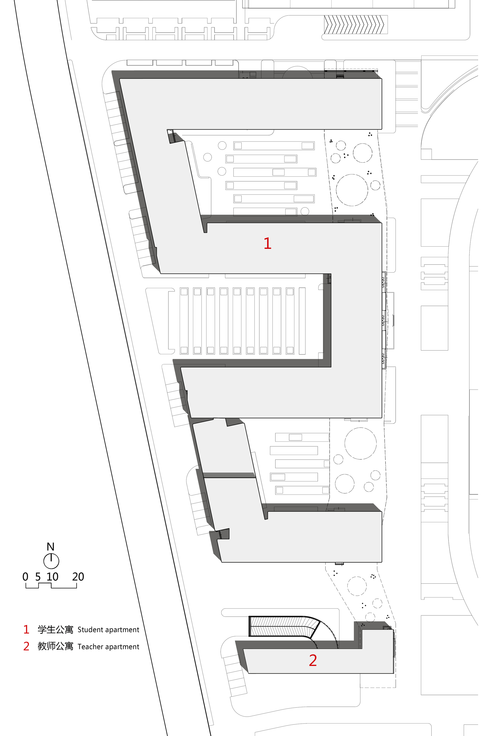 浙江音乐学院学生公寓——融入自然的共享空间-23