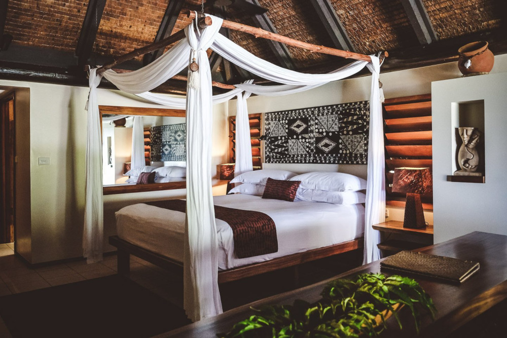 斐济五星级豪华度假酒店,现代斐济风格的海滨别墅-107