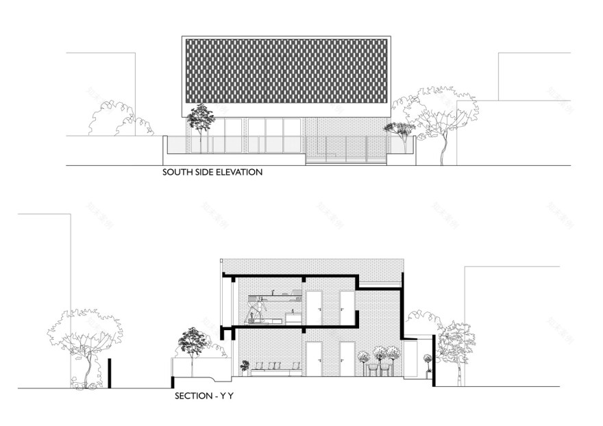 现代简约砖格别墅设计丨印度特里凡得琅丨Srijit Srinivas  ARCHITECTS-22