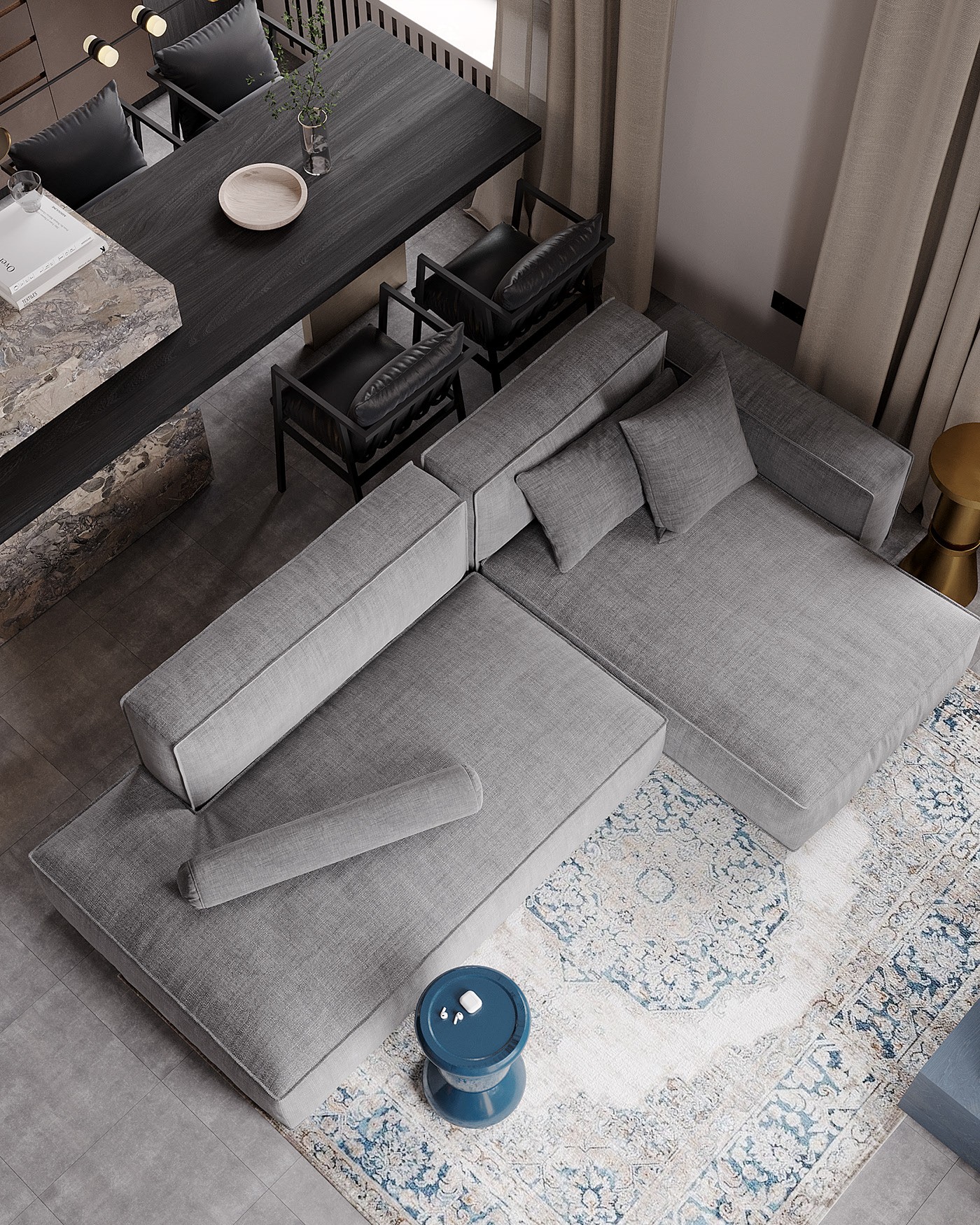 102平 复式住宅设计 细节丰富！-10