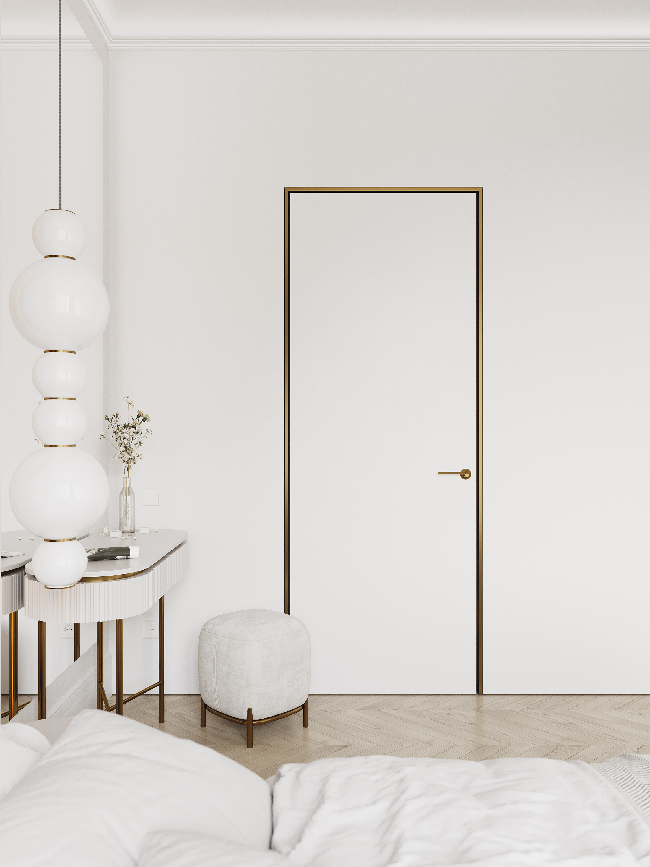 Esentai City Amaty 住宅卧室设计丨哈萨克斯坦阿拉木图丨I AM Render-10