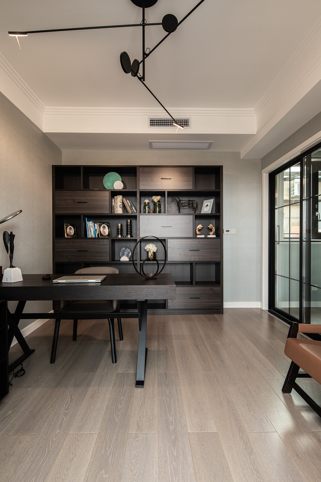 康桥融府别墅现代简约灰调空间设计丨袁云莉(首席设计师)-23