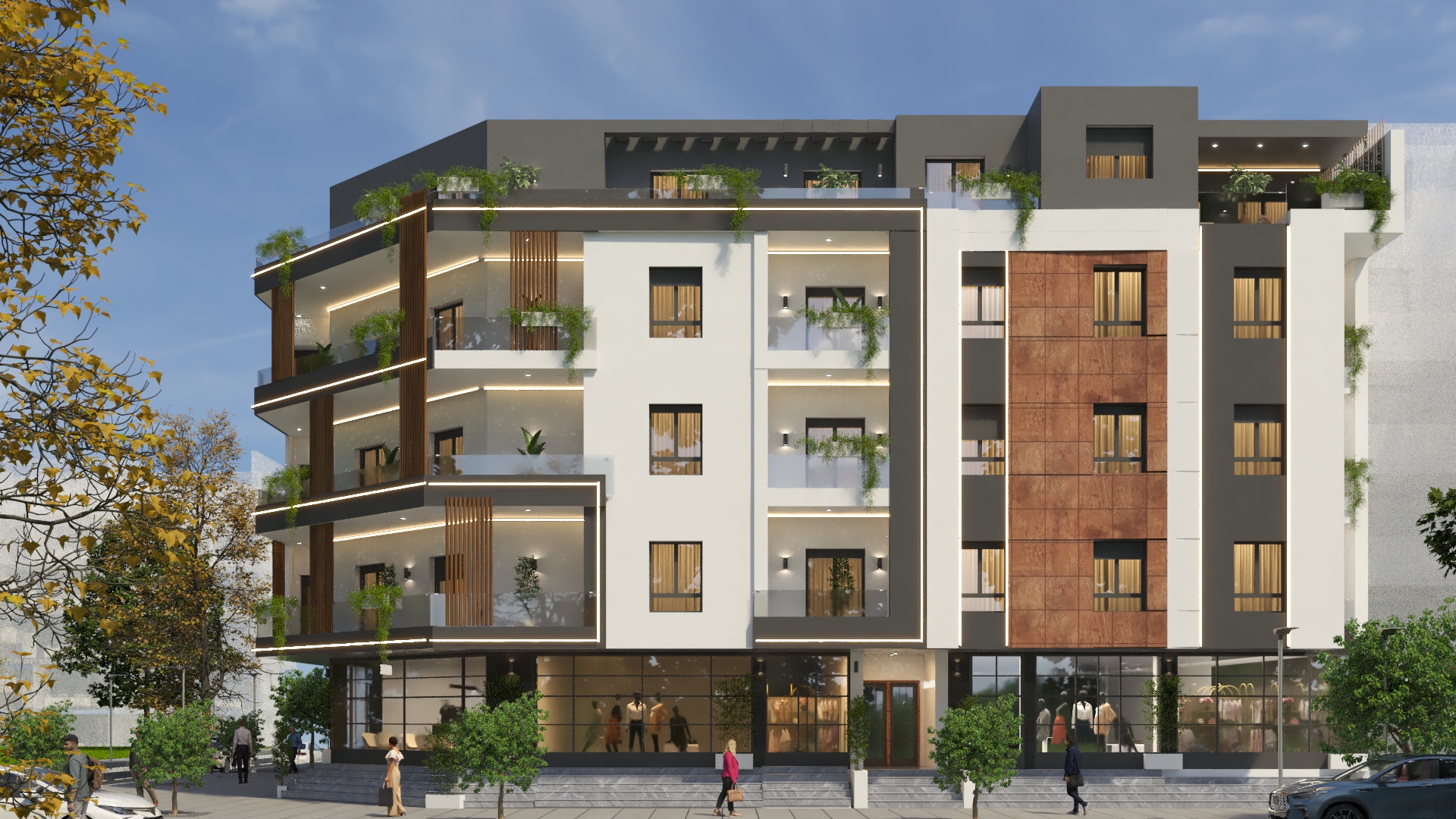 Residential Building Exterior Visualization-4