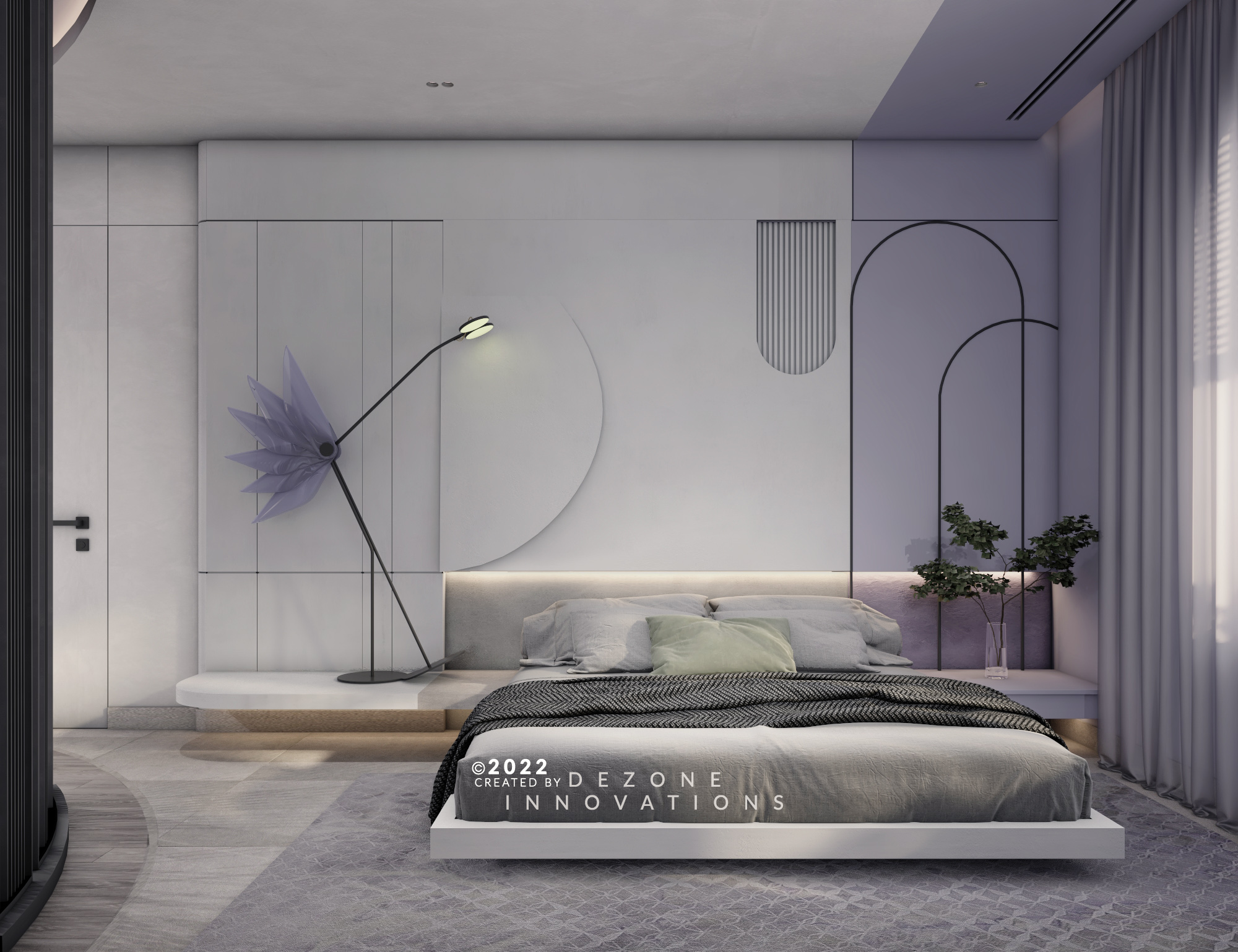 主卧室丨巴勒斯坦丨Dezone Innovations-5