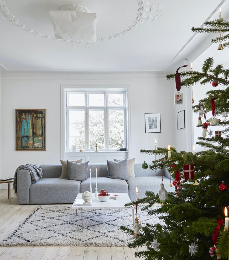 丹麦哥本哈根清新家庭圣诞家居设计-1