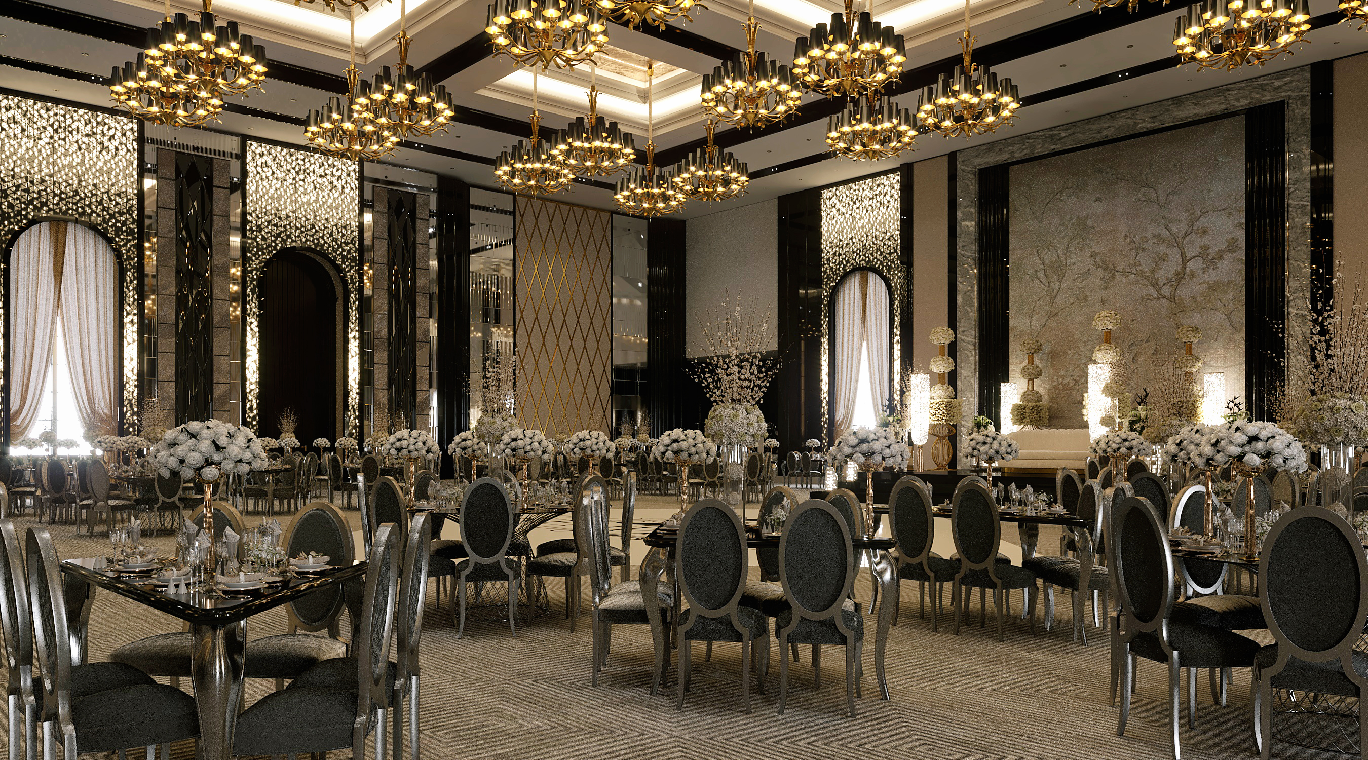 凯宾斯基婚礼大厅丨埃及丨MENNA YOUSSEF-9