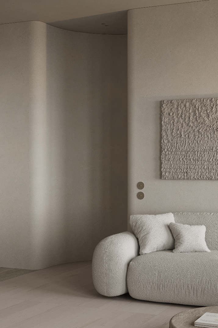 96㎡ 奶油侘寂风-6