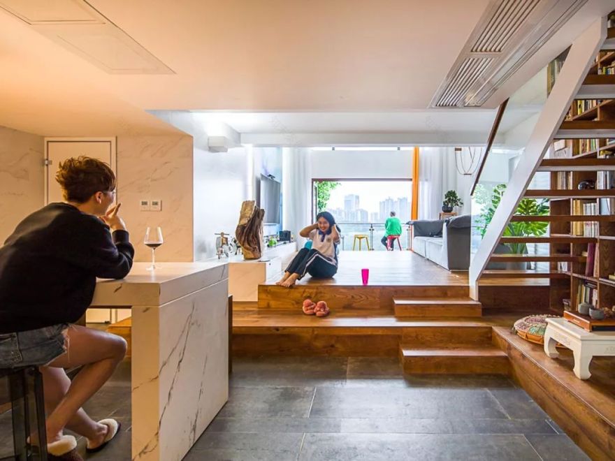 他在20楼挖池塘、造园子,把家改成空中花园,只花3000元-11