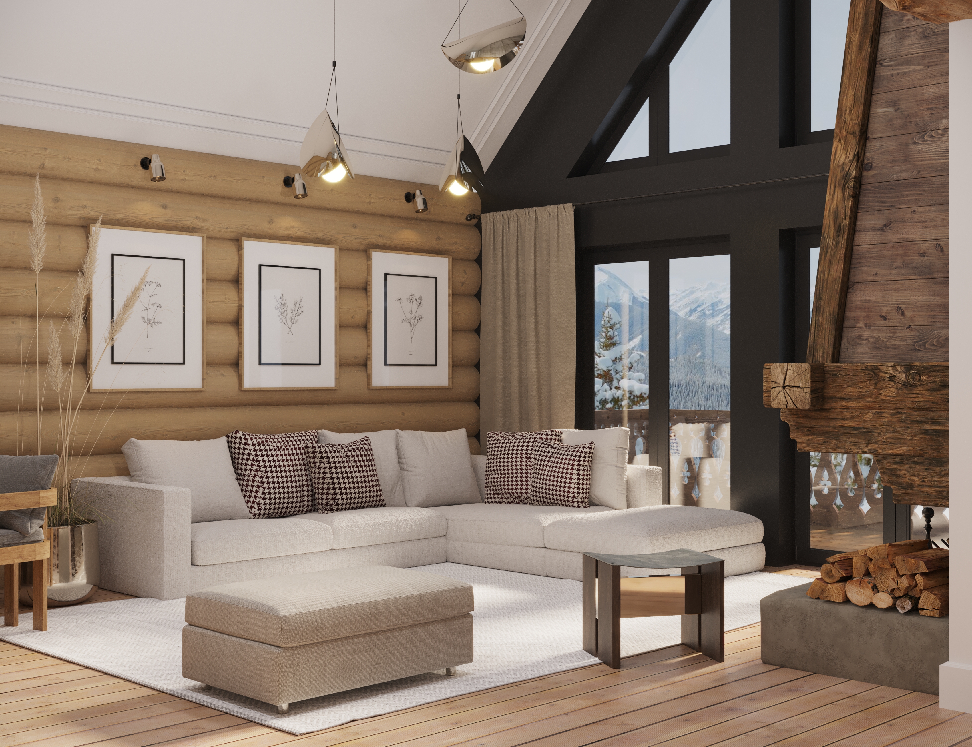 小屋的3D渲染图-3