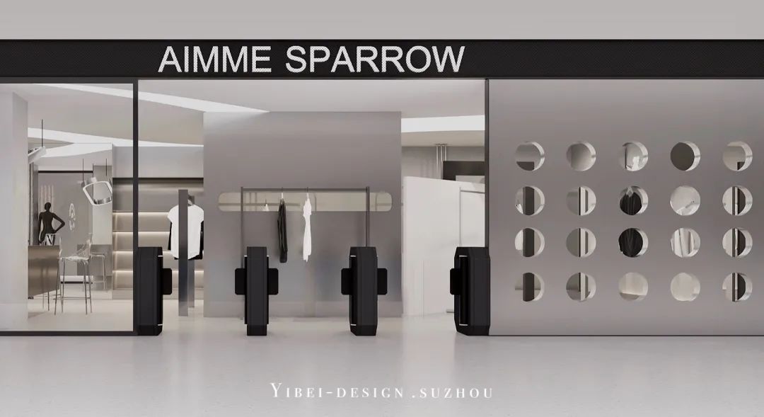 极简风小型服装店设计丨中国苏州丨YIBEI DESIGN-1