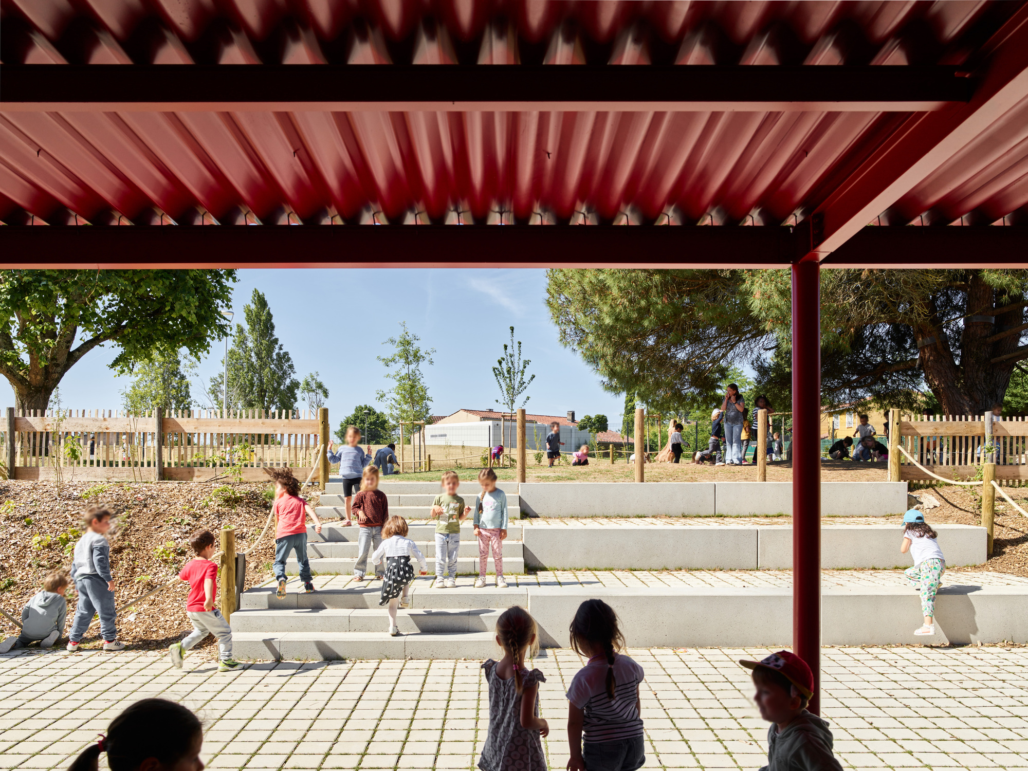 此处 Comple· 可能拼写有误，推测可能是 Complex 如果是 School Complex of the Olive Tree ，可翻译为橄榄树学校园区  丨法国丨GGR architectes-40