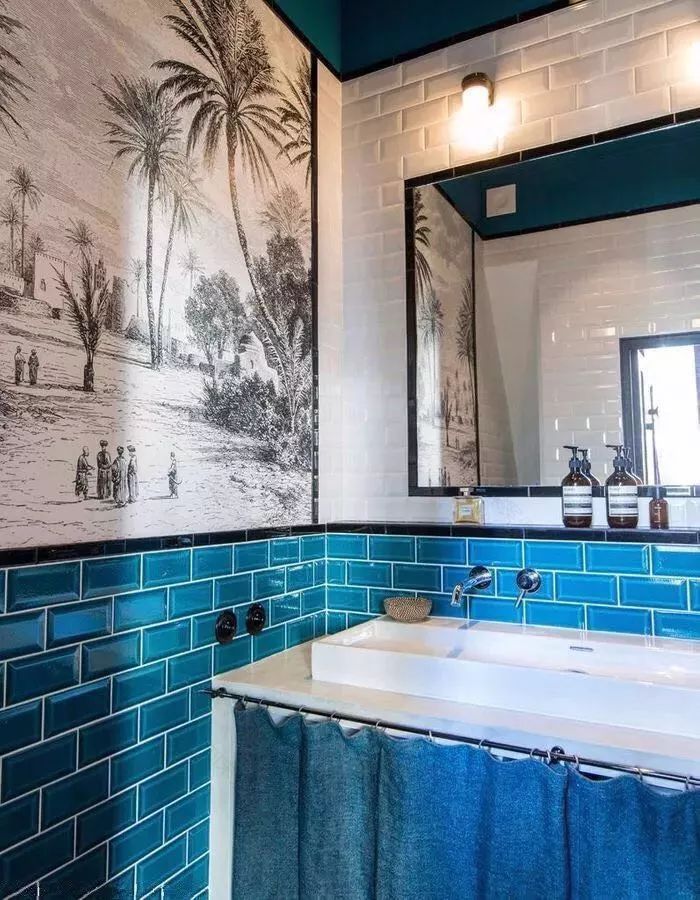 孔雀蓝的家居艺术,优雅神秘的配色方案-129