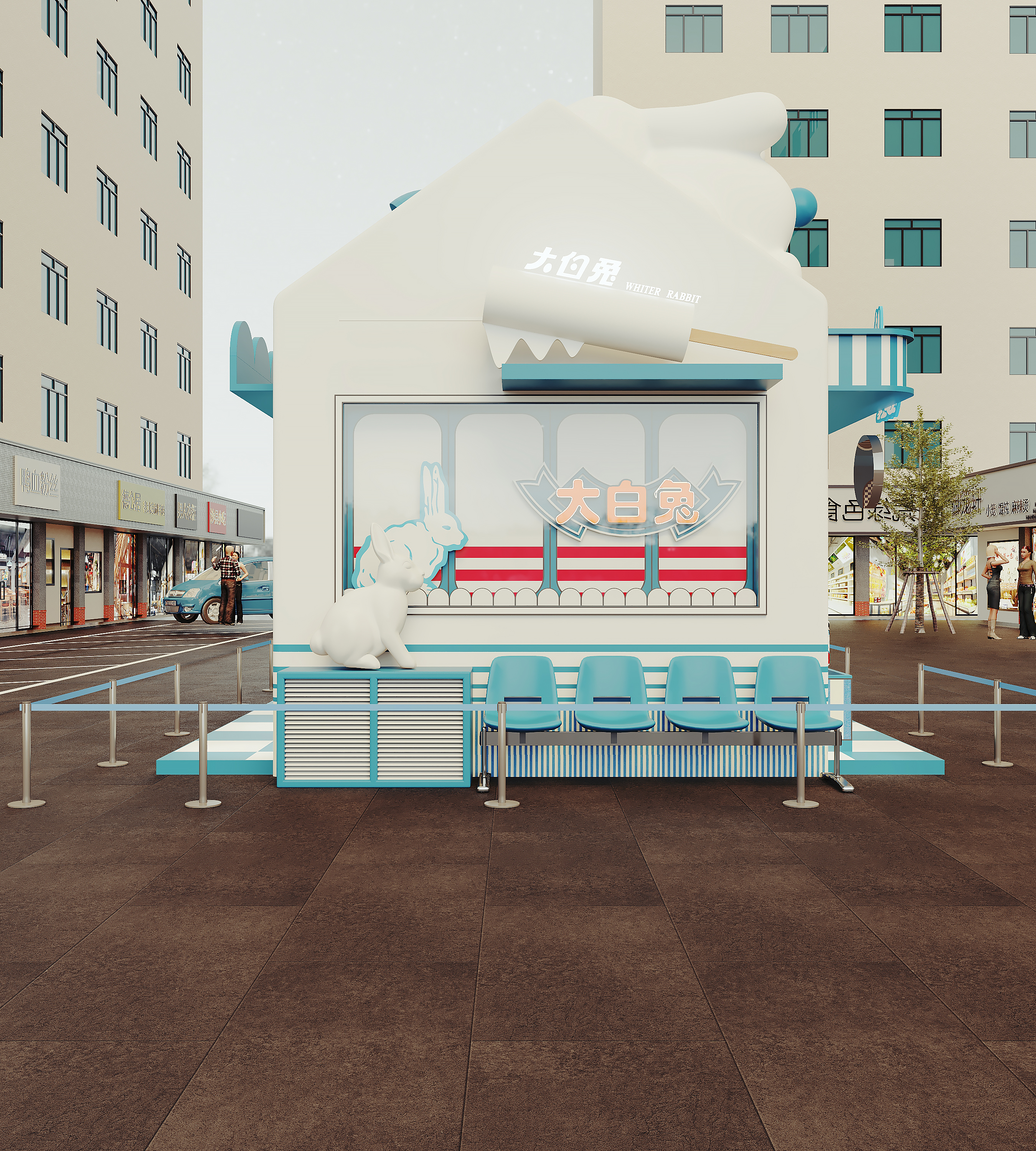 大白兔奶糖快闪店设计-4