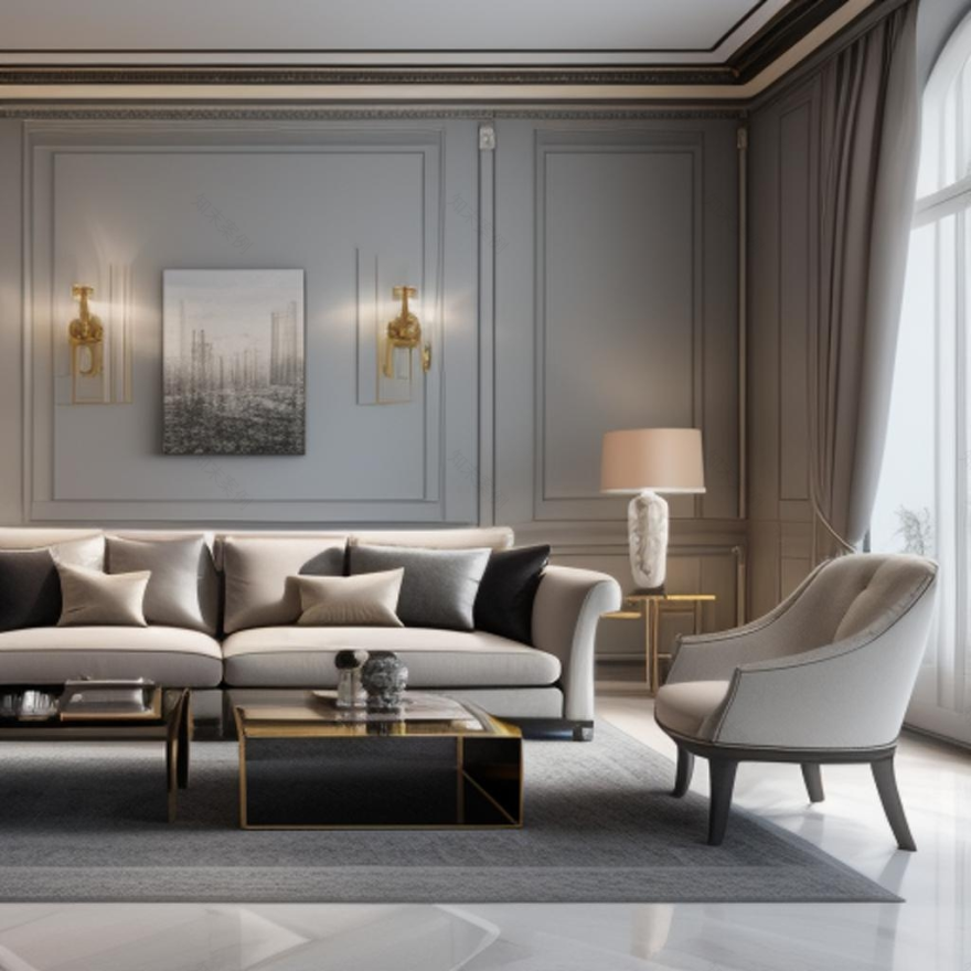 E·quisite Elegance:欧洲风格客厅室内设计丨韩国华城市-5