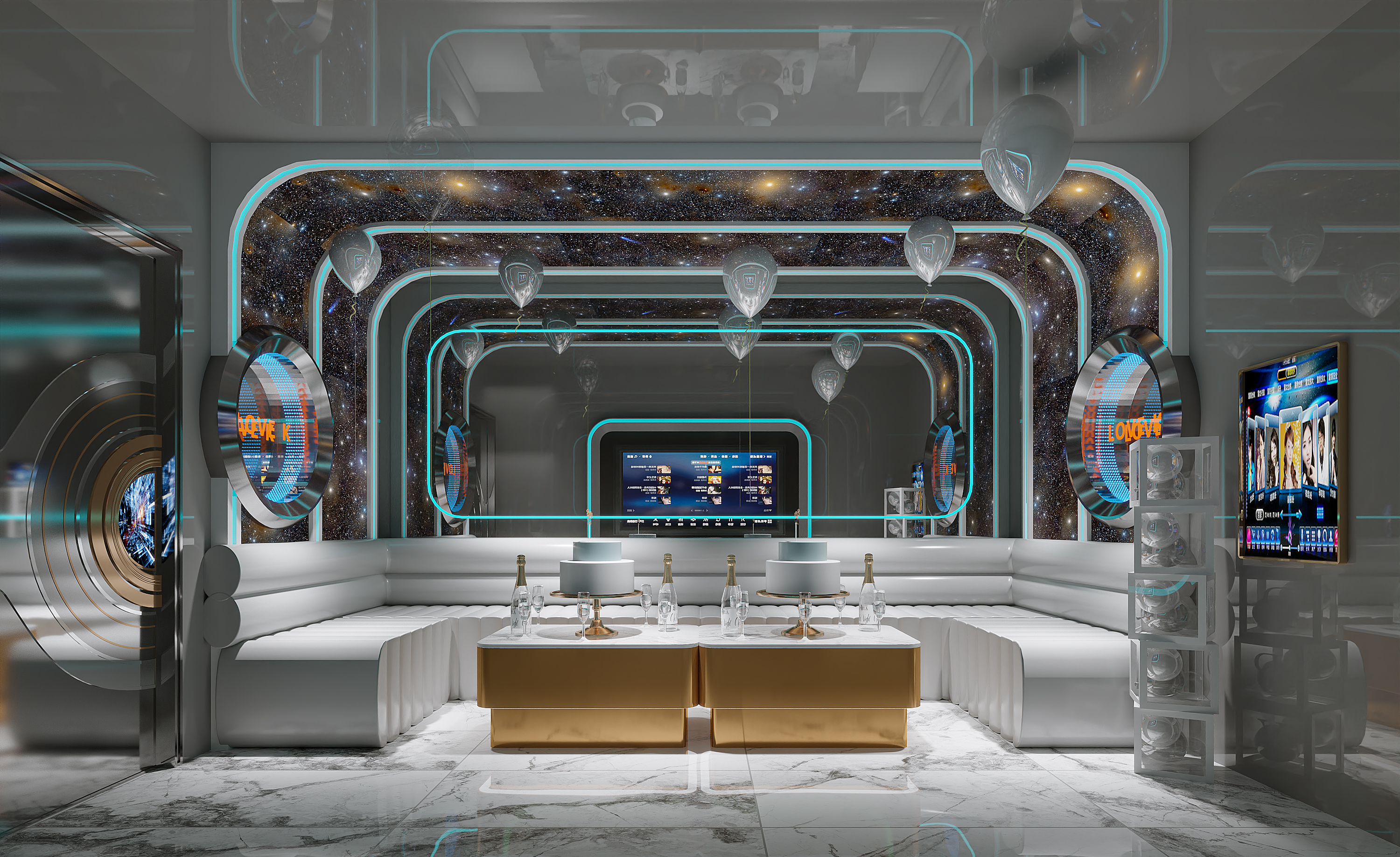 邯郸900平金碧辉煌KTV全案设计（部分展示）-14