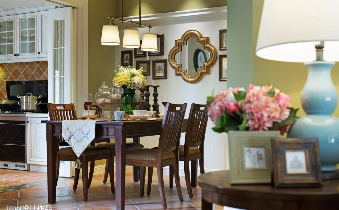 清羽设计 · 阳光棕榈滩美式家居空间-12