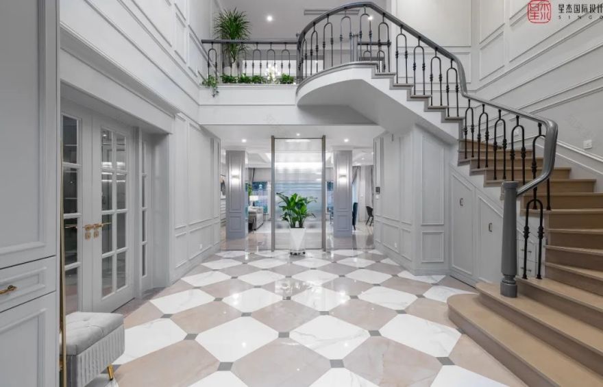 实景力作 | 350㎡新古典独栋别墅 明亮开阔的墅居空间-31