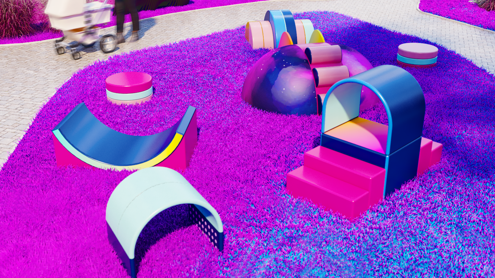 Modular Soft Play System — Concept & 3D Visualization-4