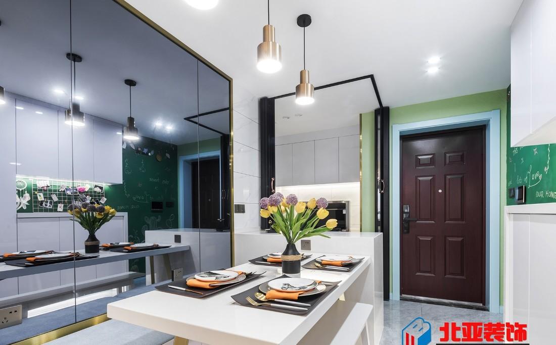 江苏北亚 75m²现代风 | 牛油果绿演绎自然秩序生活-10