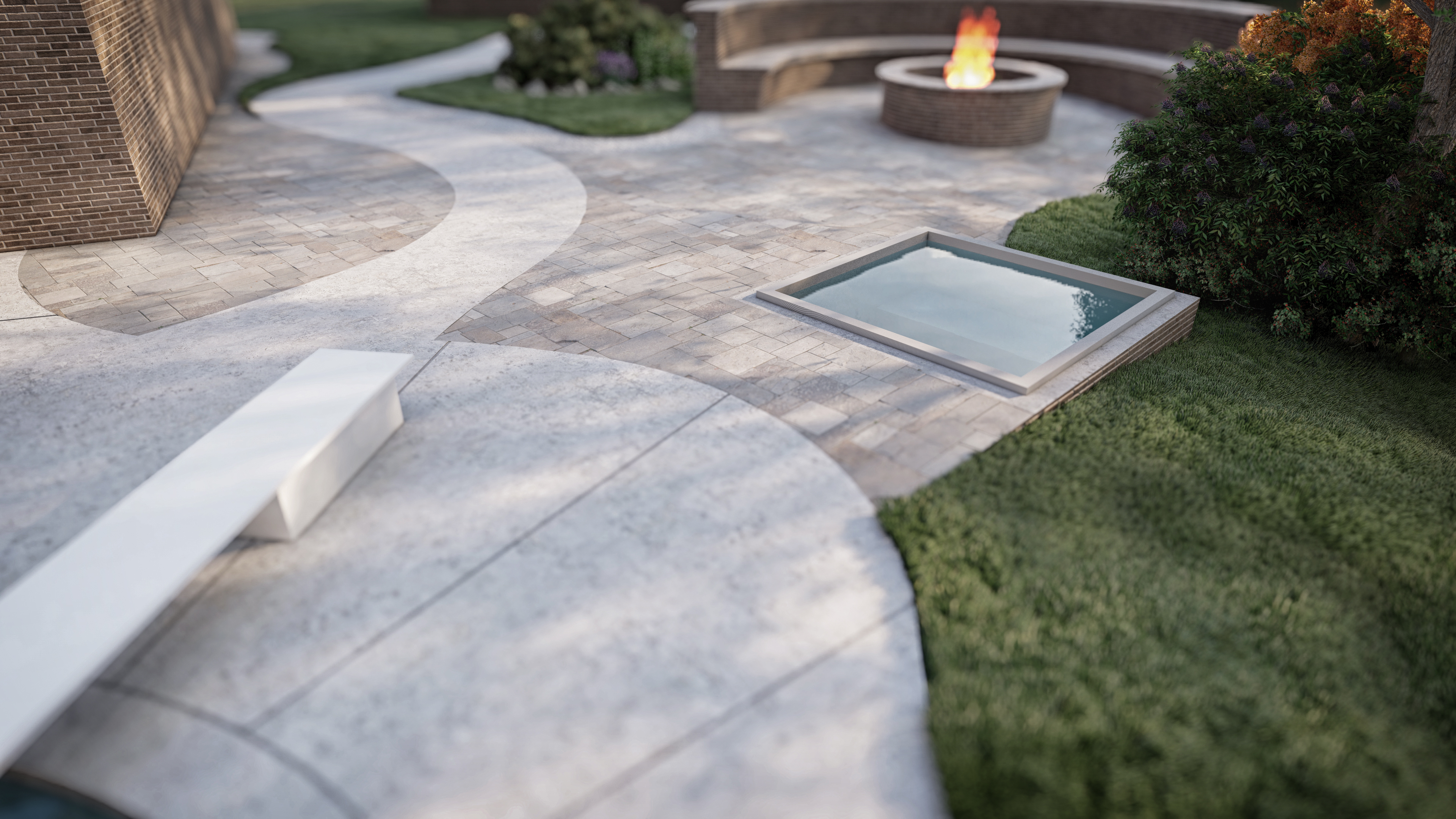 Pool Area & Fire Pit Visualization-4