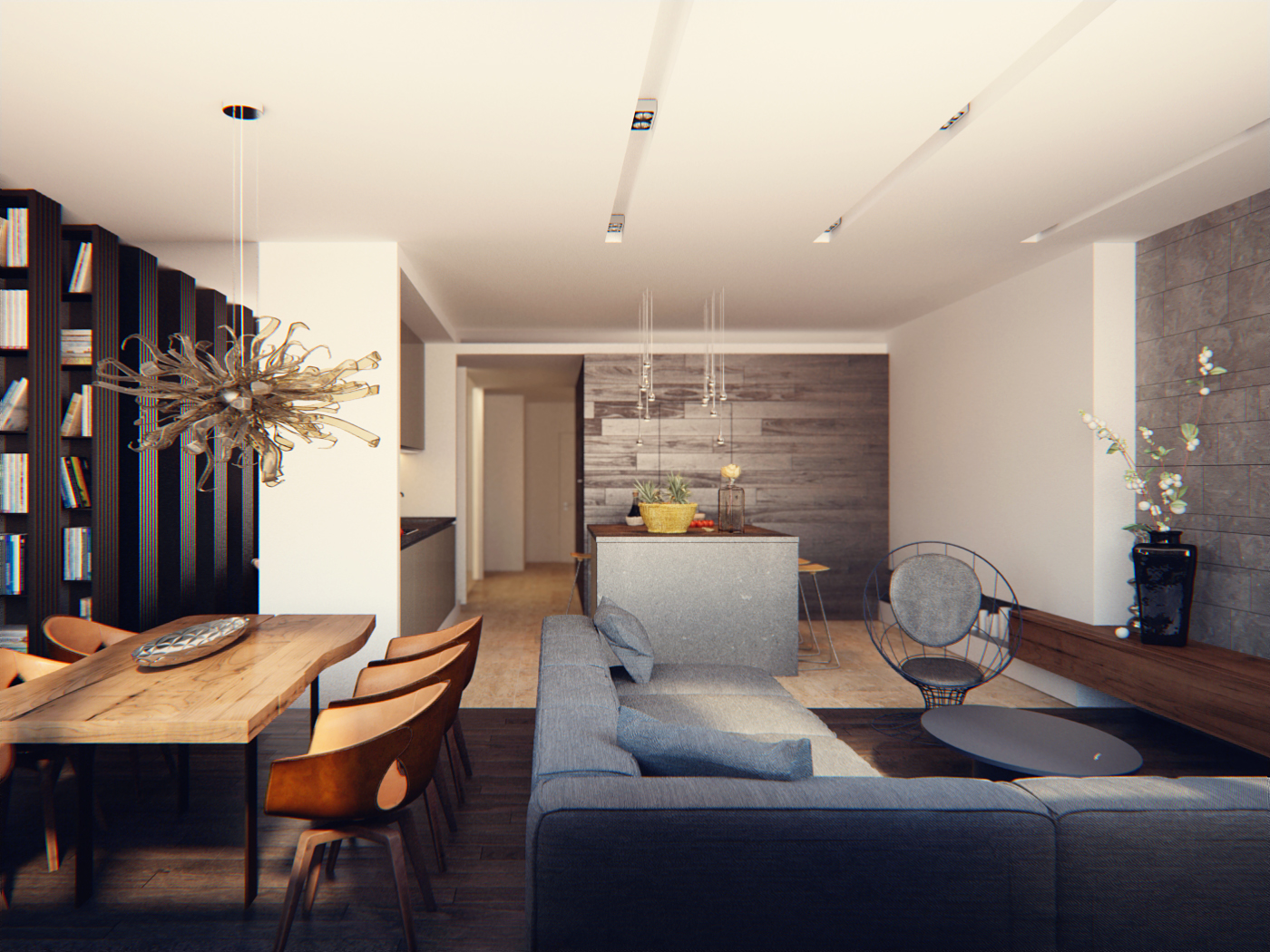 The interior of the apartment is 150 m  in residential complex Grand Park Alexandra Fedorova-5