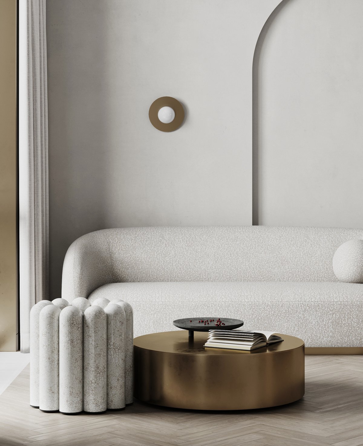 Warmgold TR 私人公寓设计丨俄罗斯莫斯科丨乌克兰 Anastasiya Zhigir 设计工作室-2